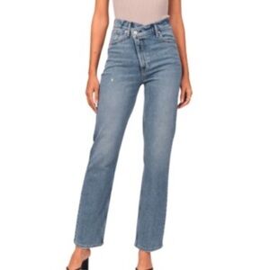 Abercrombie & Fitch 90s Slim Straight Ultra High Rise Jeans 2XS crossover